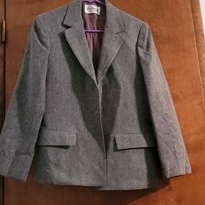 Grey wool blazer